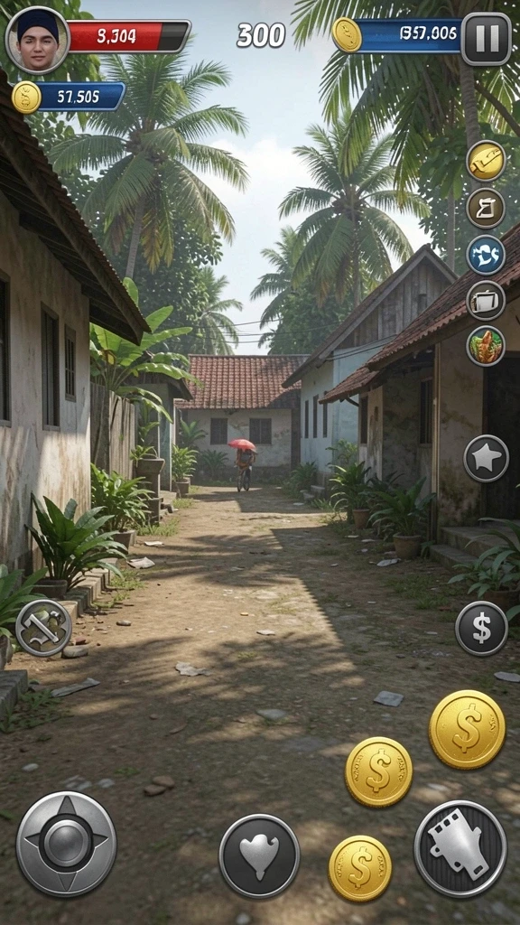 34r - Layar utama dengan karakter yang menarik.