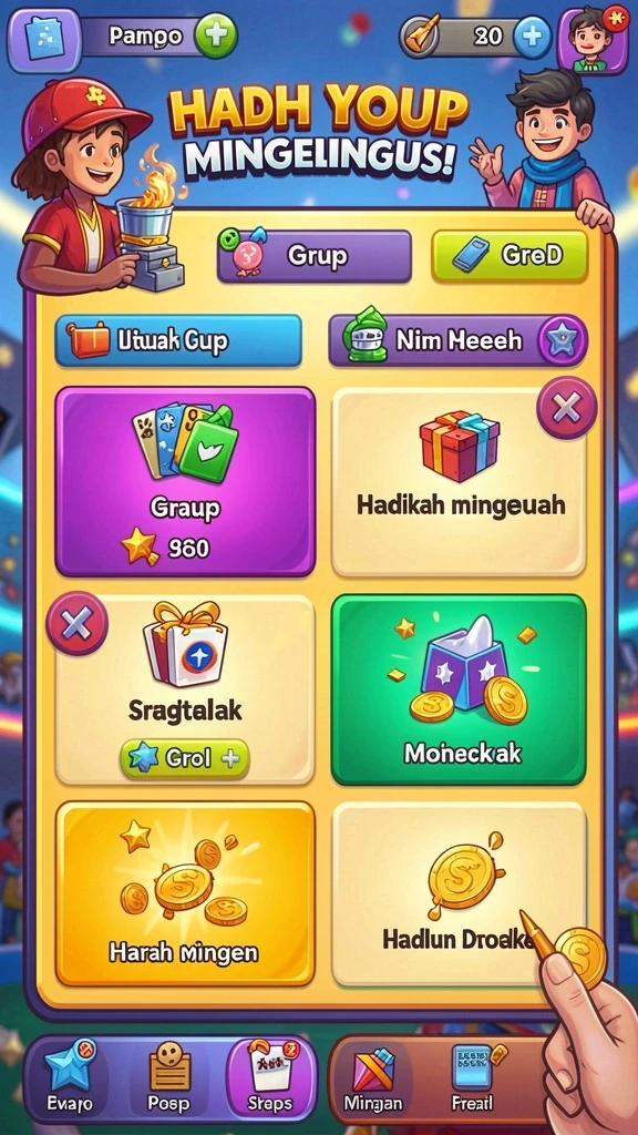 369zk - Karakter-karakter unik siap untuk dipilih.