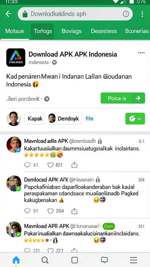 indaaa - Tampilan antarmuka yang mudah dinavigasi dan menarik.
