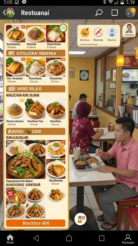 nanas777 - Tampilan antarmuka pengguna yang sederhana dan intuitif.