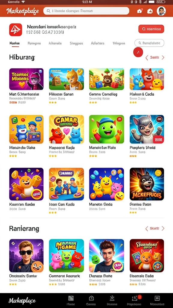 topanhoki - Tampilan antarmuka yang bersih dan intuitif.